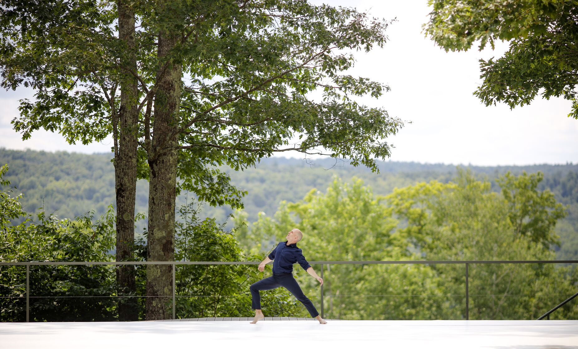 Brian Brooks performs at Jacob's Pillow outdoor stage
